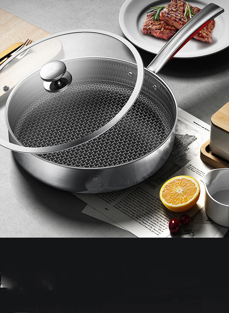 HexClad Cookware combines high-quality stainless steel with a laser-etched non-stick surface using our patented hexagonal design to provide the ideal hybrid